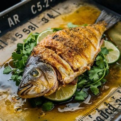  Pescado Zarandeado: Genießen Sie die perfekte Harmonie von rauchigem Fisch und zart-saurer Limettenmarinade!